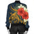 Hawaii Turtle Polynesian Tropical Hibiscus Plumeria Bomber Jacket - AH - Polynesian Pride