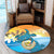 Hawaii Turtle Sea Cost Of Arm Round Carpet - AH - Polynesian Pride