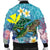 Hawaii Turtle Sea Cotral Polynesian Bomber Jacket - AH - Polynesian Pride