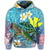 Hawaiian Turtle Sea Cotral Polynesian Hoodie - Polynesian Pride