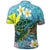 Hawaii Turtle Sea Cotral Polynesian Polo Shirt - Polynesian Pride