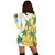 Hawaii Turtle Sea Hibiscus Coconut Tree Hoodie Dress - AH - Polynesian Pride