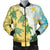 Hawaii Turtle Sea Hibiscus Coconut Tree Bomber Jacket - AH Black Unisex - Polynesian Pride