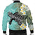 Hawaii Turtle Sea Plumeria Bomber Jacket - AH - Polynesian Pride