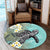 Hawaii Turtle Sea Plumeria Round Carpet - AH - Polynesian Pride