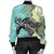 Hawaii Turtle Sea Plumeria Bomber Jacket - AH - Polynesian Pride