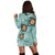 Hawaii Turtle Swimming Tribal Polynesian Hoodie Dress - AH - Min Style - Polynesian Pride