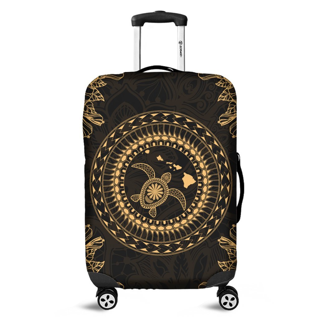 Hawaii Turtle Tradition Luggage Covers - AH Black - Polynesian Pride