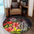 Hawaii Turtle Tree Hibiscus Round Carpet - AH - Polynesian Pride