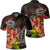 Hawaii Turtle Tree Hibiscus Polo Shirt Unisex Black - Polynesian Pride