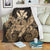 Hawaii Turtle Wave Polynesian Premium Blankets - Hey Style Gold - AH White - Polynesian Pride