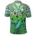 Hawaii Turtle Wave Polynesian Polo Shirt Hey Style Green - Polynesian Pride