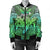 Hawaii Turtle Wave Polynesian Bomber Jacket - Hey Style Green - AH - Polynesian Pride