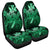 Hawaii Turtle Wave Polynesian Car Seat Covers - Hey Style Green Pastel - AH Universal Fit Black - Polynesian Pride