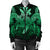 Hawaii Turtle Wave Polynesian Bomber Jacket - Hey Style Green Pastel - AH - Polynesian Pride