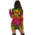 Hawaii Turtle Wave Polynesian Hoodie Dress - Hey Style Pinky - AH - Polynesian Pride