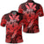 Hawaii Turtle Wave Polynesian Polo Shirt Hey Style Red Unisex Black - Polynesian Pride