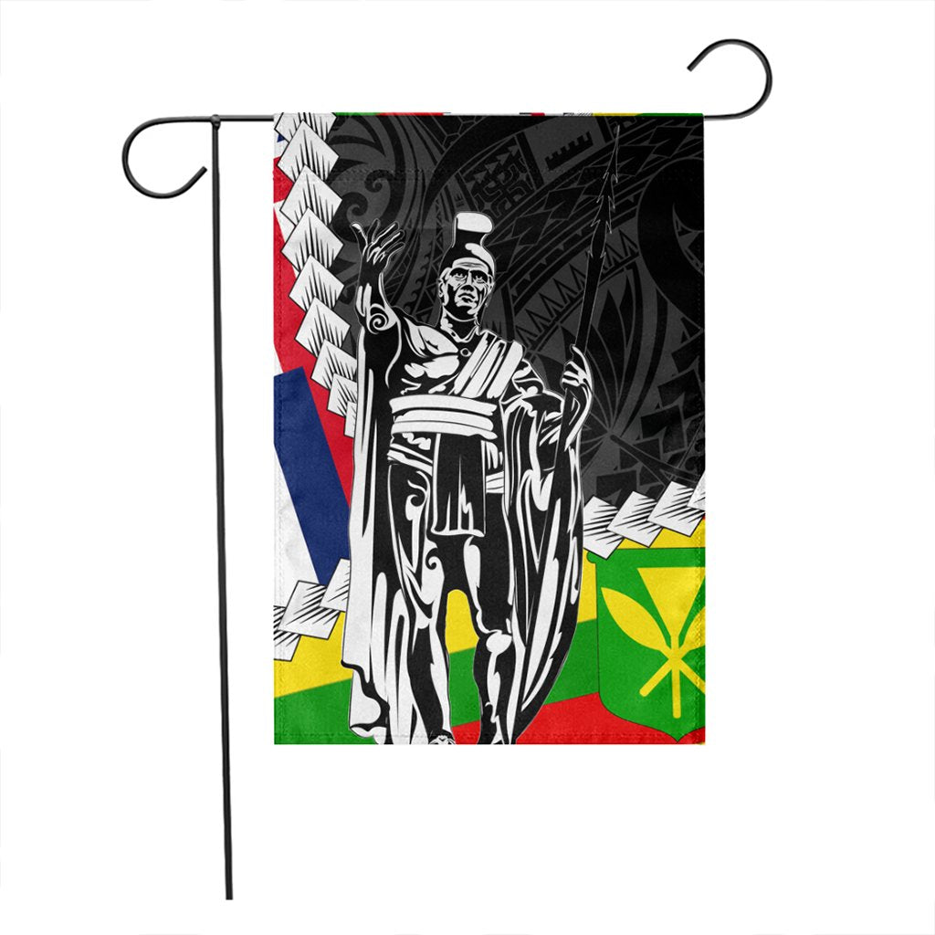 Hawaii Two Flag Kanaka Maoli King Polynesian Flag - AH House Flag - Polynesian Pride