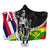Hawaii Two Flag Kanaka Maoli King Polynesian Hooded Blanket - AH Hooded Blanket White - Polynesian Pride