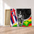 Hawaii Two Flag Kanaka Maoli King Polynesian Canvas - AH Canvas Poly-cotton - Polynesian Pride