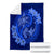 Hawaii Yin Yang Turtle Shark Hibiscus Plumeria Premium Blankets - Blue - AH - Polynesian Pride