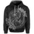 Hawaiian Yin Yang Turtle Shark Hibiscus Plumeria Hoodie Gray - Polynesian Pride