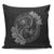 Hawaii Yin Yang Turtle Shark Hibiscus Plumeria Pillow Covers - Gray - AH Pillow Covers Black - Polynesian Pride