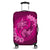 Hawaii Yin Yang Turtle Shark Hibiscus Plumeria Luggage Covers - Pink - AH Black - Polynesian Pride