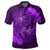 Hawaii Yin Yang Turtle Shark Hibiscus Plumeria Polo Shirt Purple - Polynesian Pride