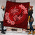 Hawaii Yin Yang Turtle Shark Hibiscus Plumeria Premium Quilts - Red - AH - Polynesian Pride