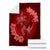 Hawaii Yin Yang Turtle Shark Hibiscus Plumeria Premium Blankets - Red - AH - Polynesian Pride