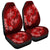 Hawaii Yin Yang Turtle Shark Hibiscus Plumeria Car Seat Covers - Red - AH Universal Fit Black - Polynesian Pride