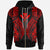 Hawaii Zip up Hoodie Polynesian Lion Head Red Style Unisex Red - Polynesian Pride