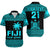 (Custom Personalised) Fiji Rugby Sevens Hawaiian Shirt Simple Blue Style LT9 Blue - Polynesian Pride