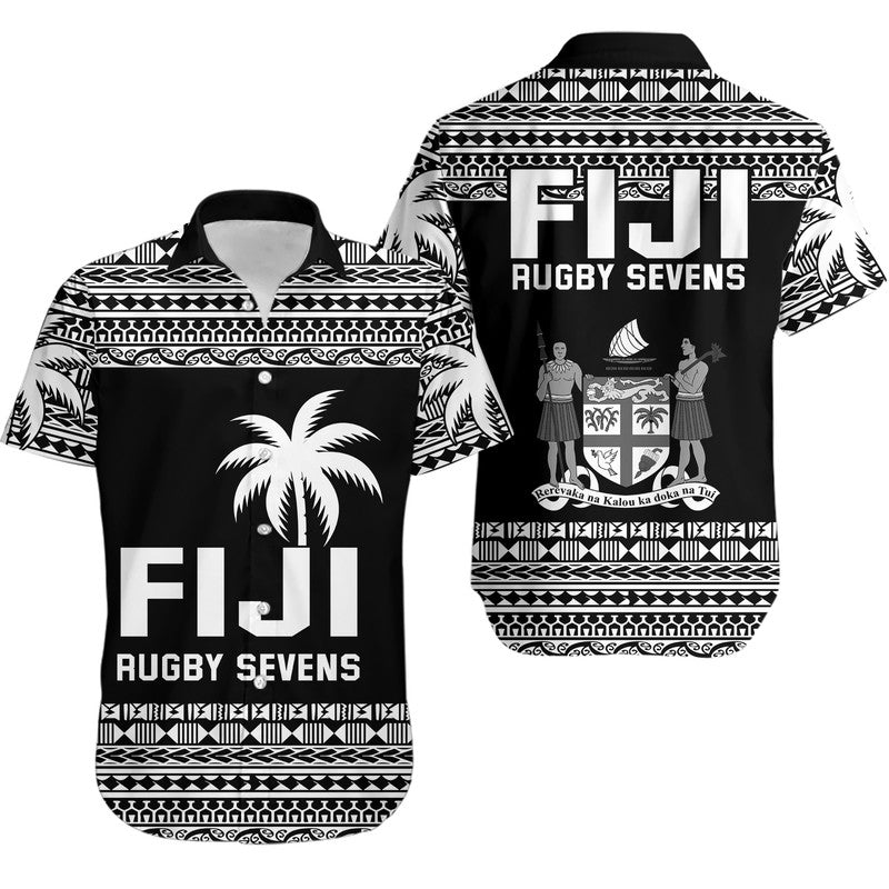 Fiji Rugby Sevens Hawaiian Shirt Simple Style LT9 Blue - Polynesian Pride