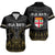 Fiji Rugby Bati Hawaiian Shirt Fijian Coat Of Arms Tapa Pattern LT9 Black - Polynesian Pride