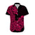 Hawaii Kakau Matching Dress and Hawaiian Shirt Polynesian Flower Tribal Pink Version LT9 - Polynesian Pride