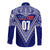 (Customize Personalize) Toa Samoa RLS Warriors Siva Tau Long Sleeves Button Shirt LT7 - Polynesian Pride