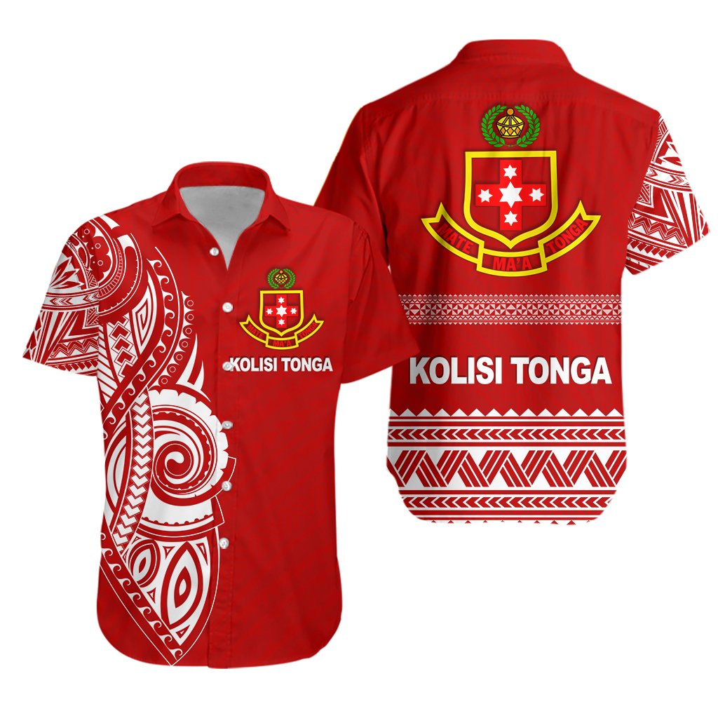 Kolisi Tonga Hawaiian Shirt Atele Red - Polynesian Pride