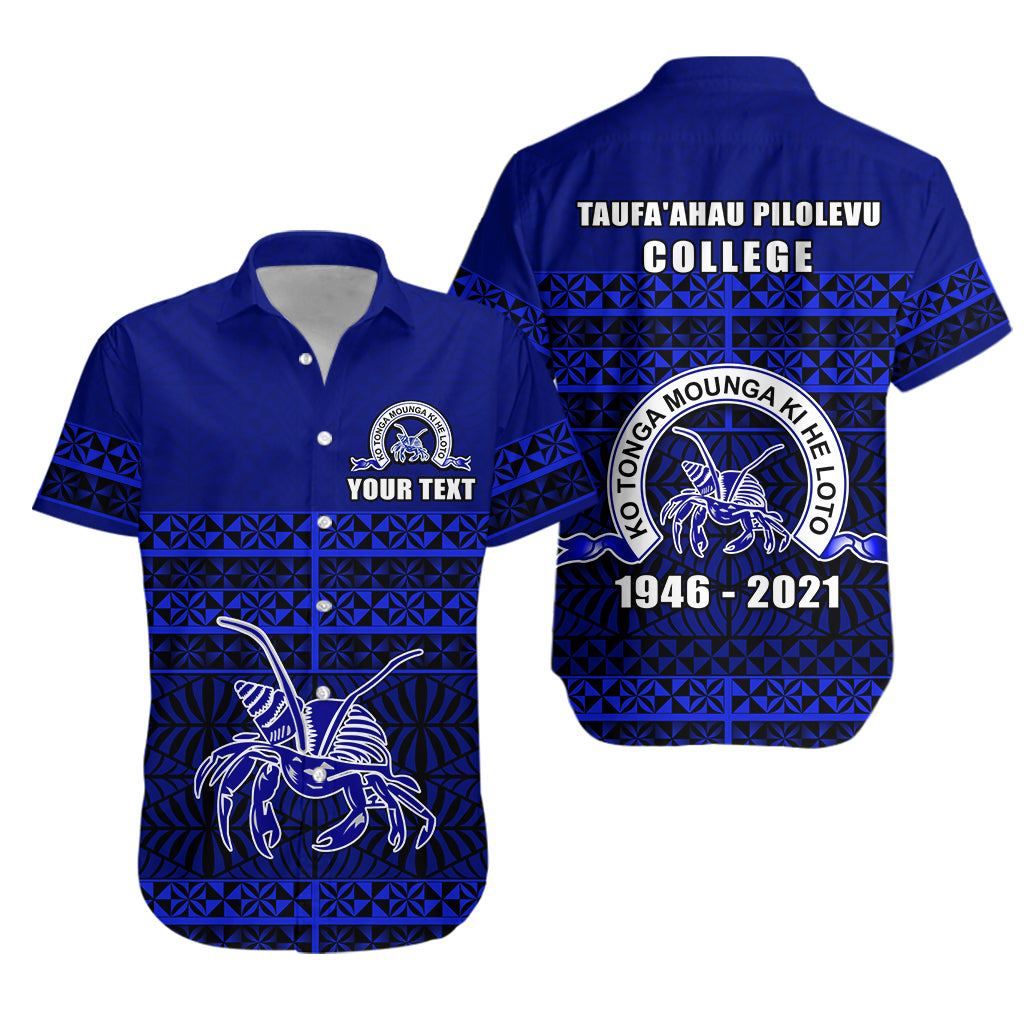 (Custom Personalised) Taufa'ahau Pilolevu Hawaiian Shirt 75 Years - Diamond Jubilee LT13 Unisex Blue - Polynesian Pride