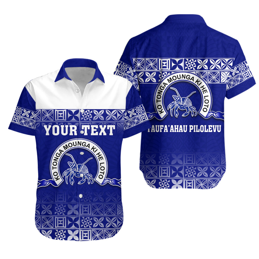 (Custom Personalised) Taufa'ahau Pilolevu Hawaiian Shirt Tonga College LT13 Unisex Blue - Polynesian Pride