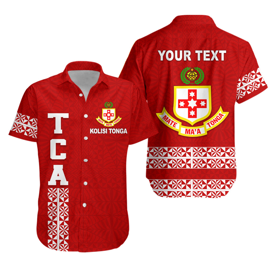 (Custom Personalised) Kolisi Tonga Hawaiian Shirt - TCA LT13 Unisex Red - Polynesian Pride