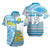 (Custom Personalised) Tuvalu Rugby Hawaiian Shirt Special - Custom Text and Number Unisex Blue - Polynesian Pride