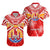 (Custom Personalised) Tahiti Rugby Hawaiian Shirt Polynesian Coat Of Arms and Flag Unisex Red - Polynesian Pride