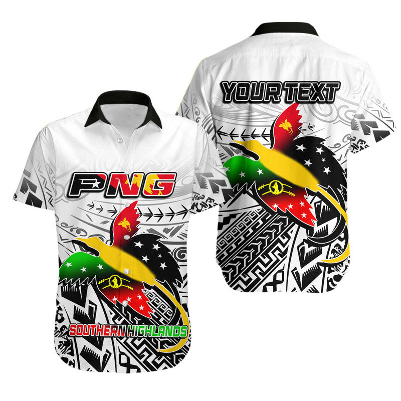 (Custom Personalised) Papua New Guinea And Southern Highlands Province Hawaiian Shirt LT6 Unisex white - Polynesian Pride