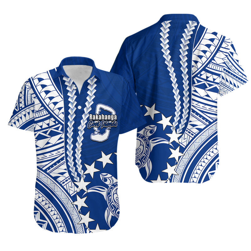 Cook Islands Rakahanga Polynesian Hawaiian Shirt LT6 Unisex Blue - Polynesian Pride