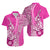 Hawaiian Shark Polynesian Matching Dress and Hawaiian Shirt Vibe Pink Style LT6 - Polynesian Pride