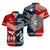 Polynesian Matching Hawaiian Shirt and Dress New Zealand Tonga Together Blue LT8 - Polynesian Pride