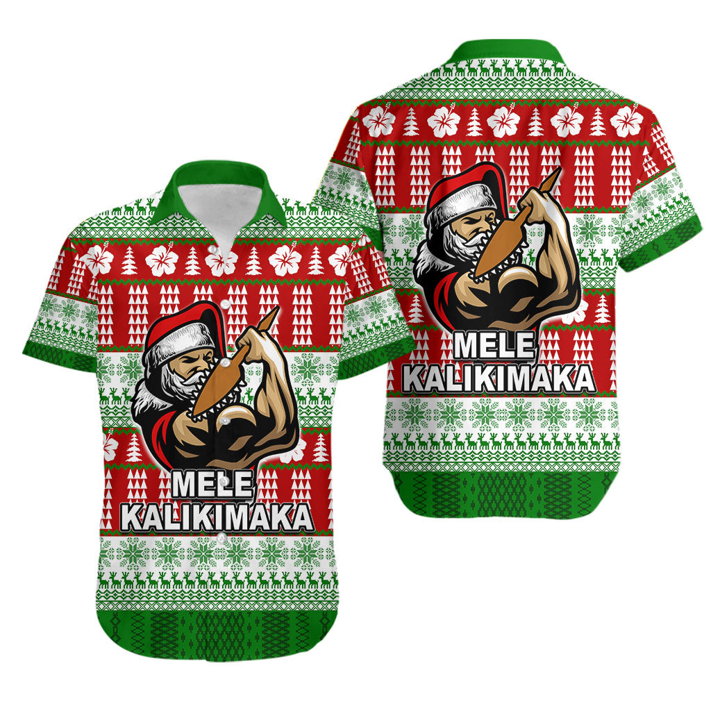 Hawaiian Santa Claus Warrior Hawaiian Shirt Christmas LT6 Kid - Polynesian Pride