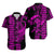 Hawaii Kakau Matching Dress and Hawaiian Shirt Polynesian Warrior Purple LT6 - Polynesian Pride